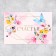 Congratulatory card on watercolor cardboard with embossing "Color with happiness", 15 × 10 cm