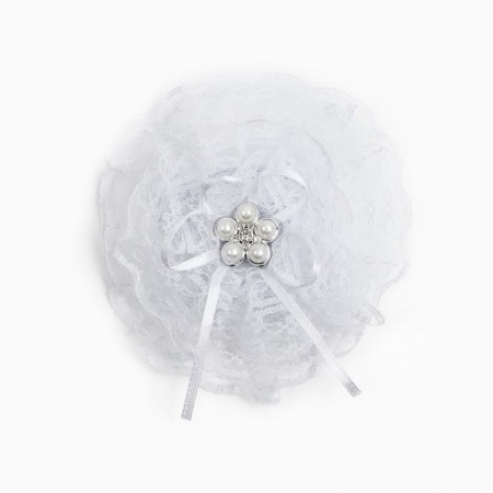 Outlet. Bant for hair on elastic band, white, 10.5 cm, Minnie Mouse-2