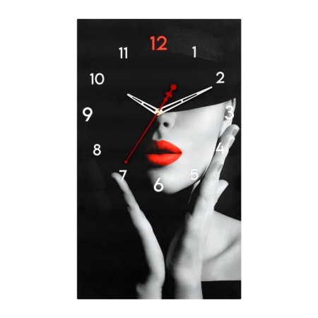 Carty clock wall interior "scarlet mystery", silent, 35 x 60 cm-2