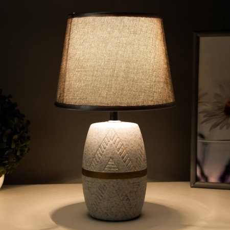 E14 40w 4 40W -gray 20x20x34 cm Risalux table lamp "Isabella"-2