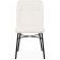Stool on a metal frame Denis Metal/Builder fabric, black/white 46x59x87 cm