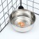 Metal bowl with a mount of 900 ml
