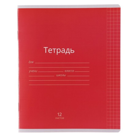 Notebook 12 sheets in a cage is a plain "classic bright", cover coated paper, varnish, OFSET block, mix-4