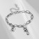 Bracelet Metal "suspensions" Bear, color silver, 7 cm