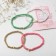 Set 4 bracelet "Heart", colored with gold, 8 cm