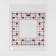 The quilting line and patchwork, with a hole, 15 × 15 cm, thickness 3 mm, the color is transparent/pink