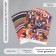 Scrapbooking paper "Color Geometry" density 180 grams set 10 pcs 15.5x17 cm