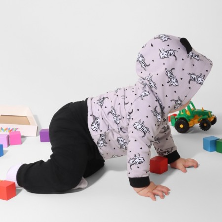 Set: sweatshirt and pants crumb I "Stylish Boy", height 86-92 cm-2