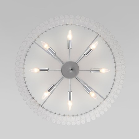 Ceiling light Bogate’s Flamel 374/8, E14, 8x60W, 700x700x380 mm, chromium color-1