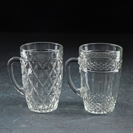 Glass Glass "Kapuchino", 400 ml, mix-3