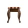 Retro banquet with storage, 550x330x430, dark brown, Bordeaux