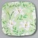 Disposable square paper "Eco", flowers, 16.5x16.5 cm