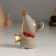 Souvenir Ceramics "Gray Mouse-Trubach" 5.1x5.1x7.5 cm