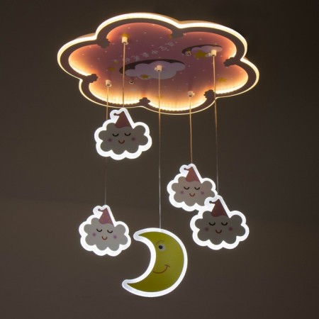 Cauline "Cloud" LED 48W 4000K pink 47x47x68 cm Bayerlux-2