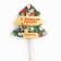 Lolling on a stick on the substrate "Happy New Year"