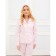 Women's shirt KAFTAN "Beautiful", white/pink color, size 48-50