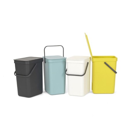 Garbage bucket Brabantia Sort & Go, built -in, mint color, 16 liters-1