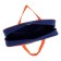 Folder with handles Textile A4, 350 x 265 x 80 mm, PMD 4-42, "Office", dark blue/orange (handle-hand)