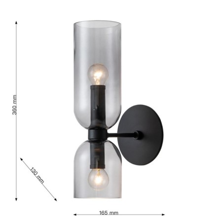 Amusing wall lamp 130 mm, 130 mm, 165 mm, E14 80W-2