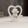 Polystone souvenir "Angels in the heart" 6x5.5x3 cm