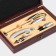 Set for wine, 5 objects: corkscrew, knife for cutting foil, cork, drip, thermometer