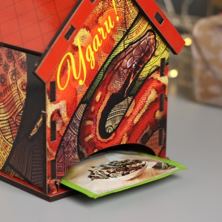 New Year's tea house "Snake. Good luck" 10.5x9.5x12 cm