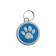 Address for engraving "paw", 2.5 cm, blue