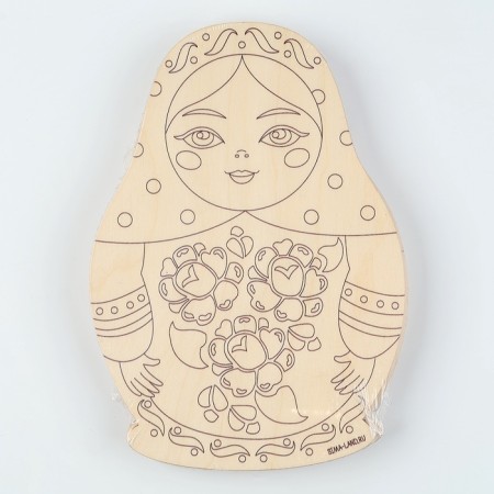 Harvesting for creativity. Wood painting "Matryoshka", 5 pcs-3