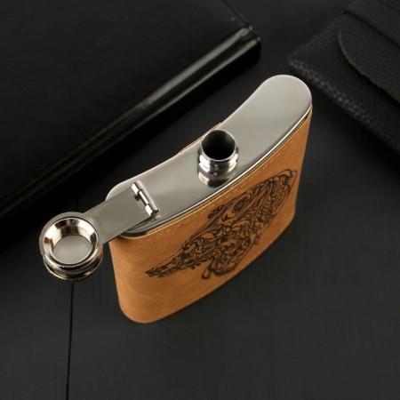 Gift set "Bear", flask 210 ml, piles 3 pcs-4