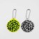 The reflective element "Pattern Leopard", bilateral, 5 × 5.7 cm, color mix