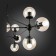 Ceiling EVOLUCE lamp. Sle154903-10. Lacotta. 10x40 watts, E27, 100x100x120 cm, black color