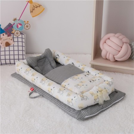 Sleeping nest "Owls", gray color-5