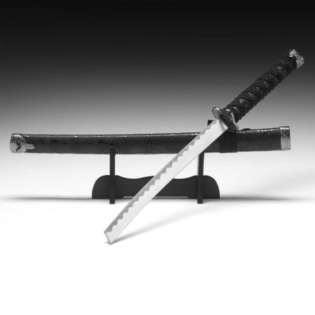 Souvenir weapon "Katana", without a stand, black scabbard for snake skin, 70 cm