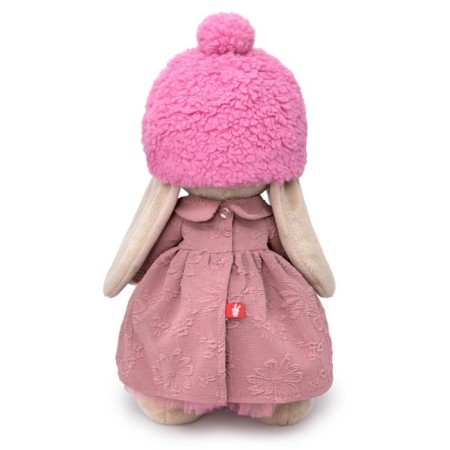 Soft toy "Bunny mi in a dress and a fur hat", 25 cm-2