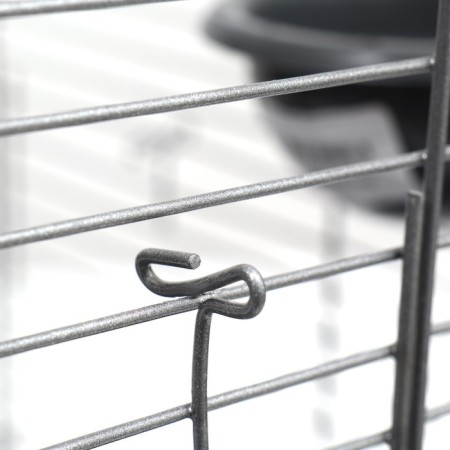 Birds Cage "Piggers" No. 105, collapsible, 3 sections, 58 x 40 x 126cm, gray-14