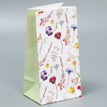 Gift package without pens "Flowers", 10 × 19.5 × 7 cm