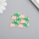 Decor for creativity metal, enamel "Frog" mix 1.2x1.5 cm