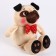 Soft toy "Bonya", butterfly tie