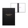 A4 Diploma Work folder, boumville, scallops/cassation, (without paper) black 10dr01