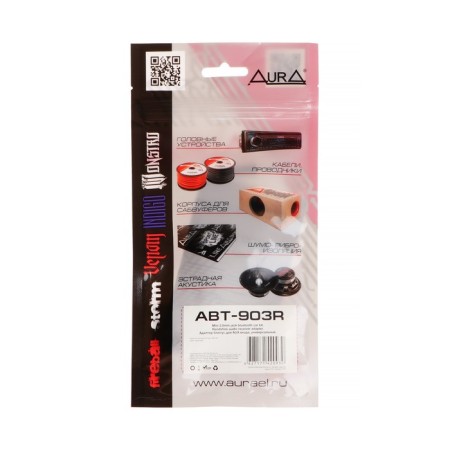 AUX-Bluetooth адаптер Aura ABT-903R, красный-2