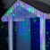 Garland "fringe" 3 × 0.9 m, IP44, UMS, dark thread, 232 LED, glow of multi, 220 V