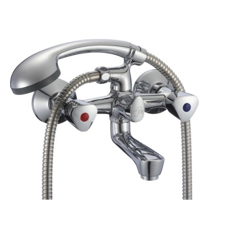 Eleanti Elt3020 bath mixer, two -wound, hose, watering can, bracket, chrome