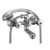 Eleanti Elt3020 bath mixer, two -wound, hose, watering can, bracket, chrome