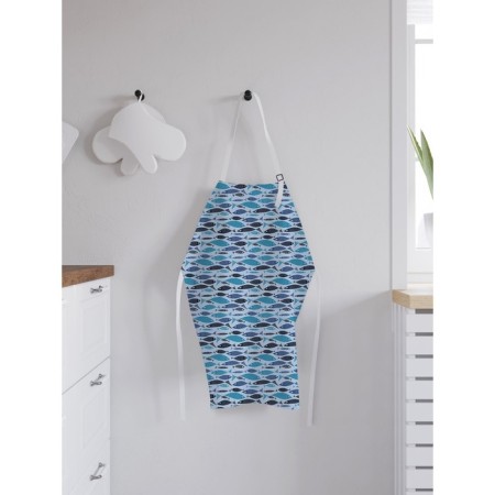 Apron kitchen with a photo print "Scchaiced Pisces", adjustable, size OS-1