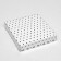 Box for cookies with PVC lid "peas", white, 15 x 15 x 3 cm