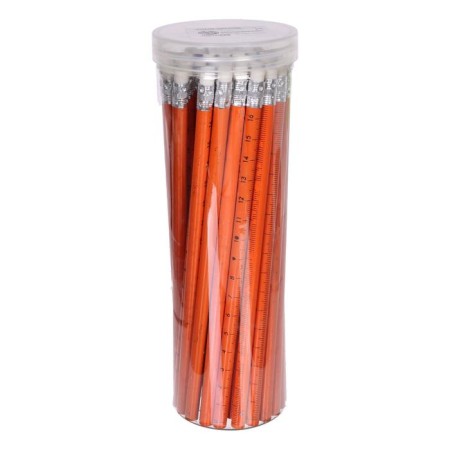 Black pencil with the eraser "ruler", hardness of HB, round body, mix-10