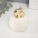 Coramics Coramics "Golden Rabbit" White 8x8x10 cm