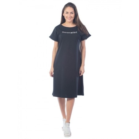 Minimalist trowel dress, size 44, black color