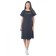 Minimalist trowel dress, size 44, black color