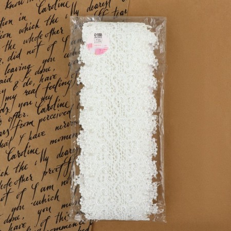 Hypure lace, 80 mm × 6.8 ± 0.5 m, white color-2